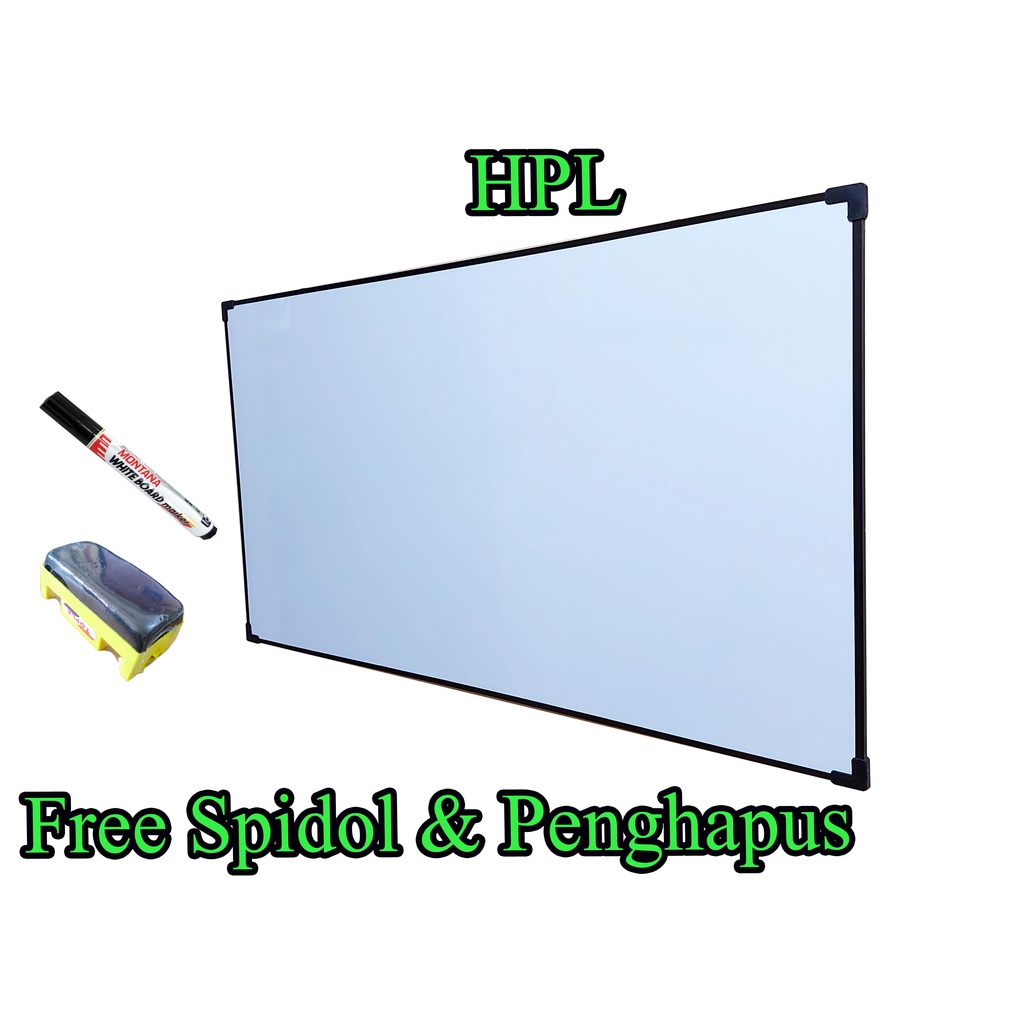 Whiteboard 60x100 cm Magnet dan Non Magnet