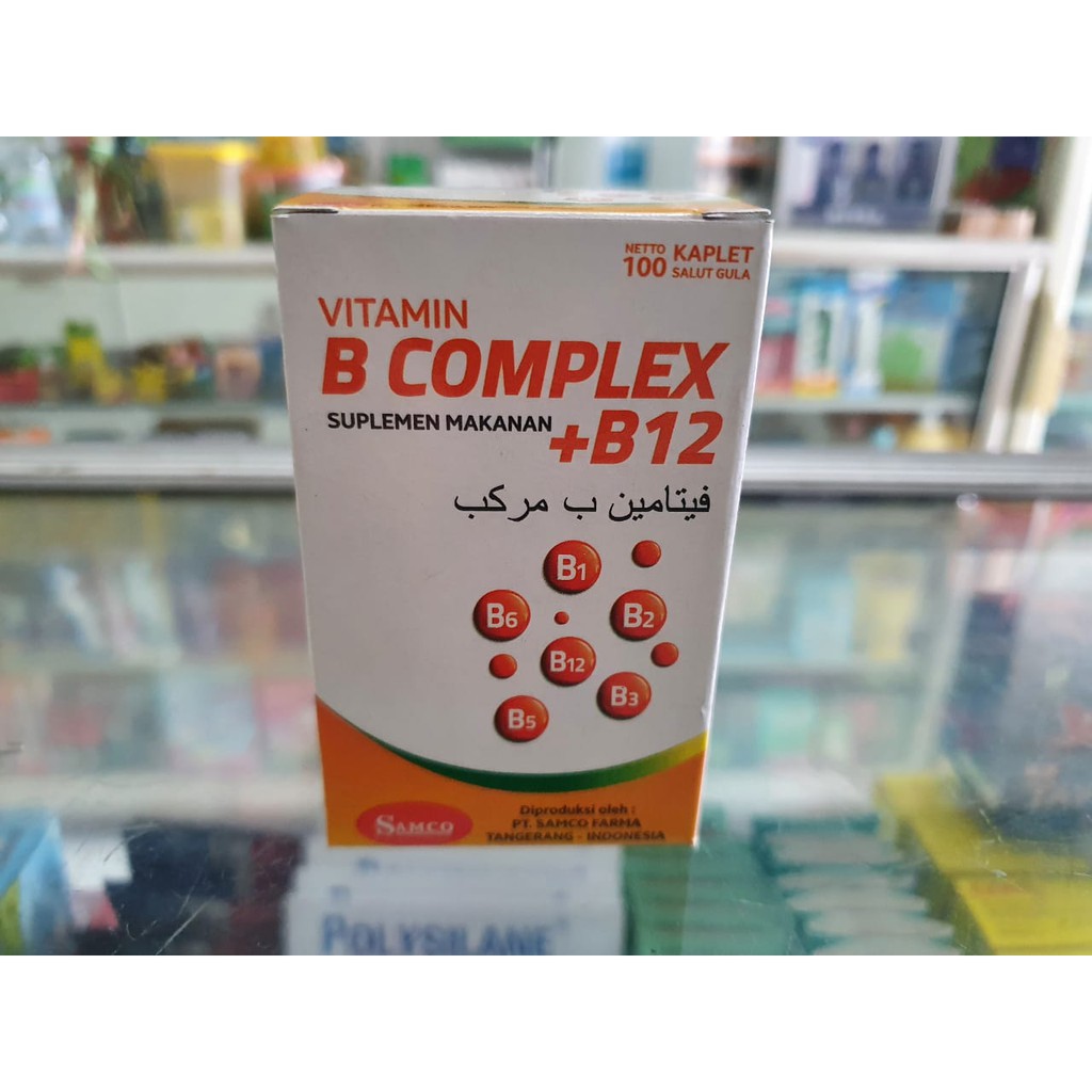 Jual Vitamin B Complex + B12 SAMCO Botol 100 kaplet Shopee Indonesia