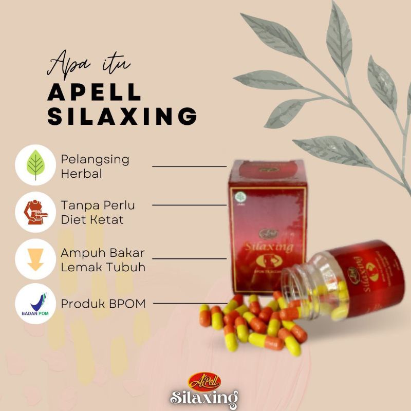 Jamu Apell Herbal Penurun BB BPOM/kapsul Apell Silaxing