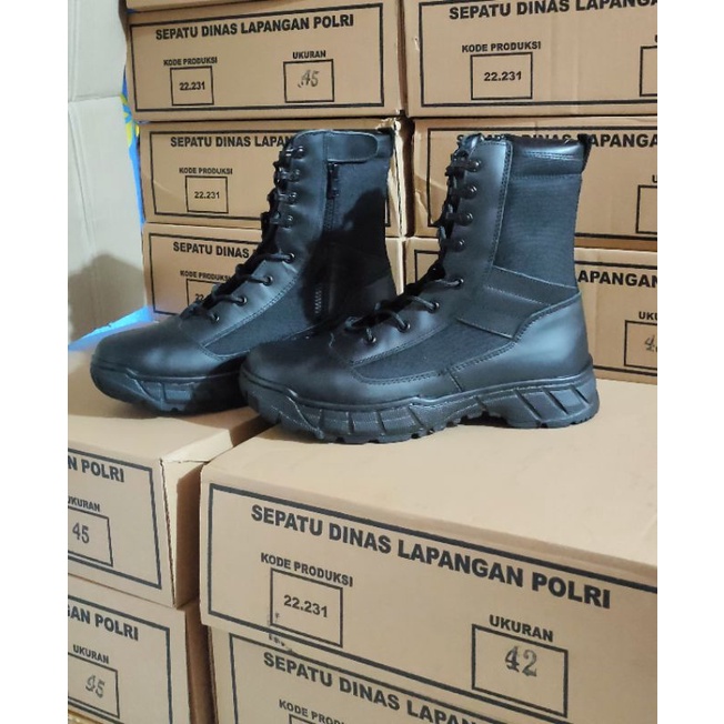 Sepatu pdl  polri original