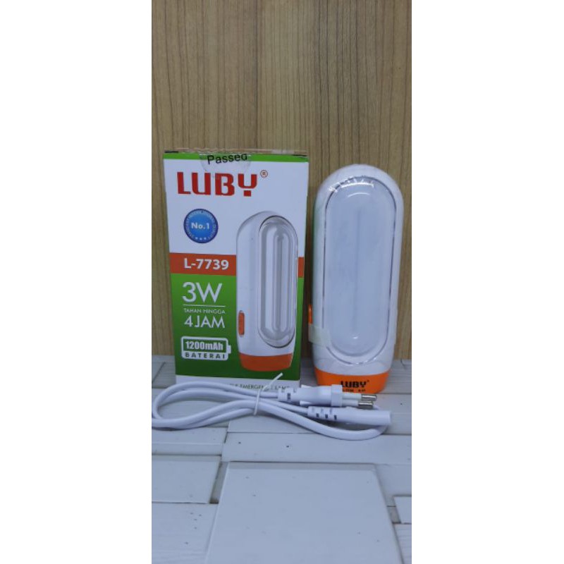 LAMPU DARURAT EMERGENCY LUBY 3 WATT L-7739 ORIGINAL ASLI