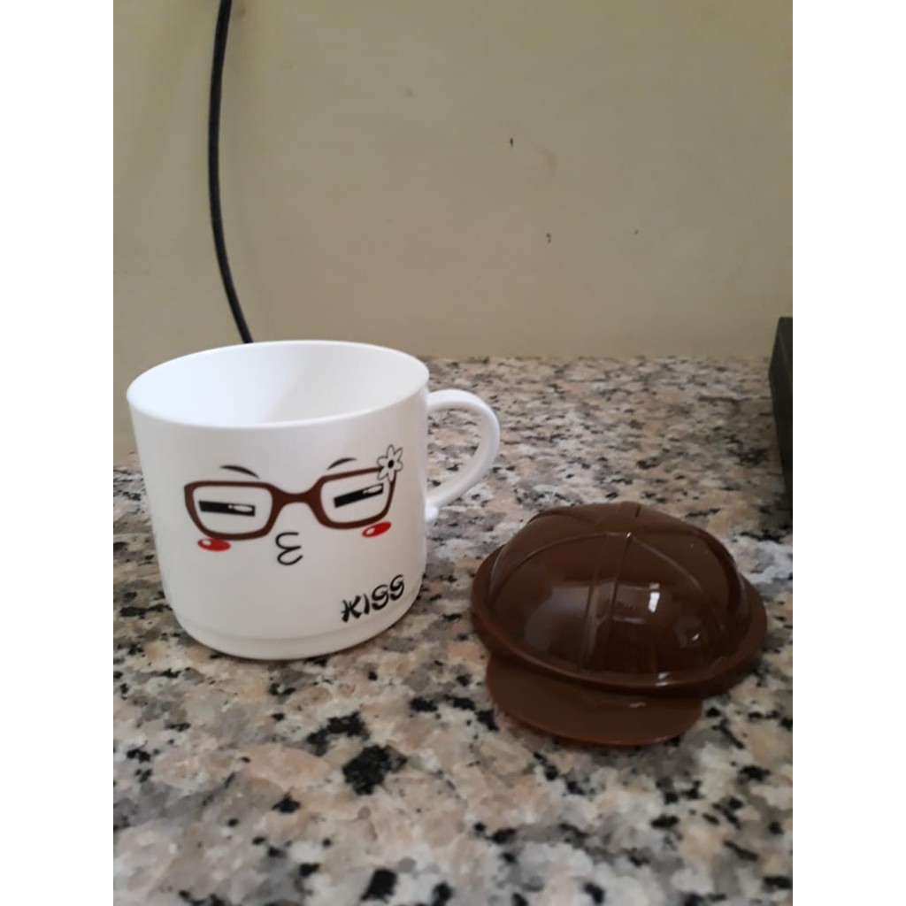 gelas topi / gelas karakter / gelas anak / karakter/ souvenir
