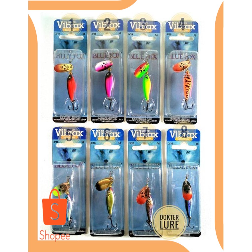 Dijual sparepart LURE BLUE FOX Super Vibrax Minnow 5gr Inline Spinner Rapal Murah
