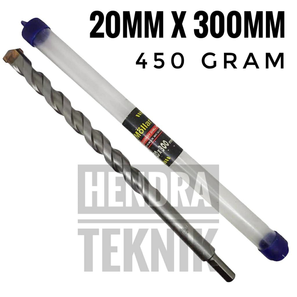 BOR BETON PANJANG 20MM X 300MM MATA BOR TEMBOK 30CM BIJI BOR COR MURAH