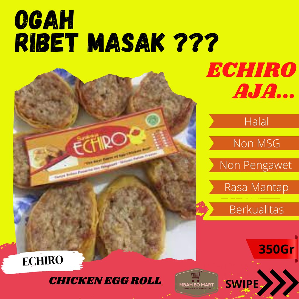 

frozen food surabaya makanan beku home made chicken egg roll bento echiro 350 e02