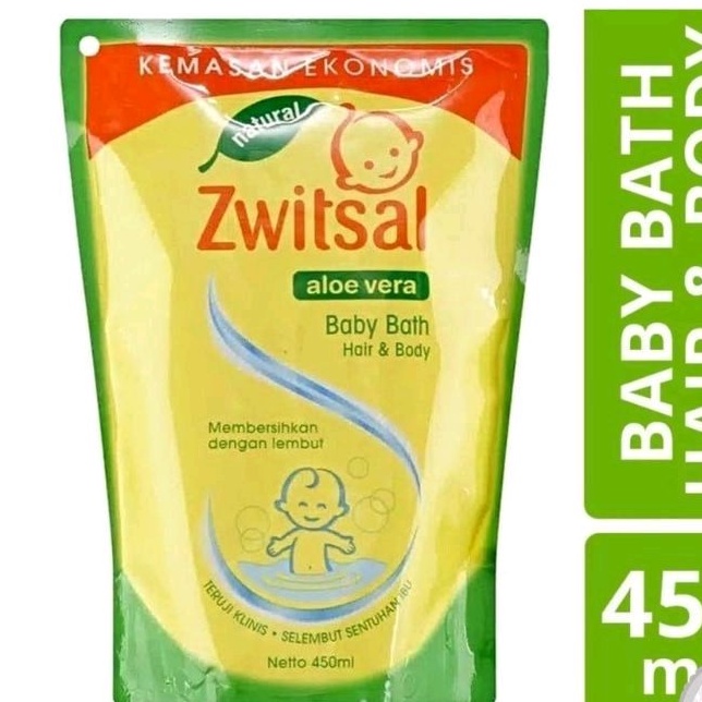 ZWITSAL BABY BATH HAIR &amp; BODY 450 ml - SABUN BAYI 2 IN 1