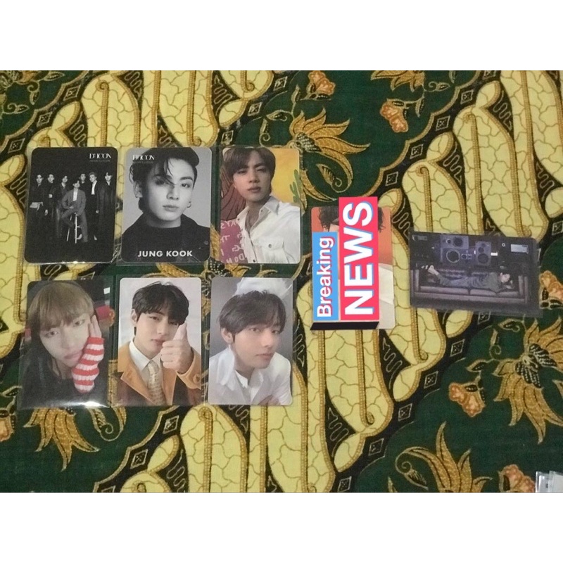 [READY] PHOTOCARD OFFICIAL BTS JUNGKOOK DICON OT7 GRUP DICON 2 DOUBLE SIDE LD SW JIN LUCKY DRAW SOUN