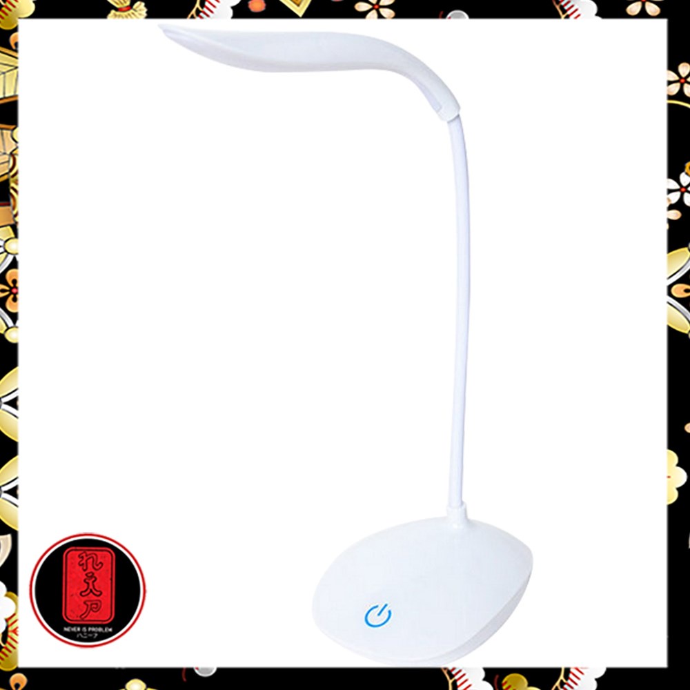 Lampu Meja Belajar Desk Lamp USB 14 LED - T301 - White