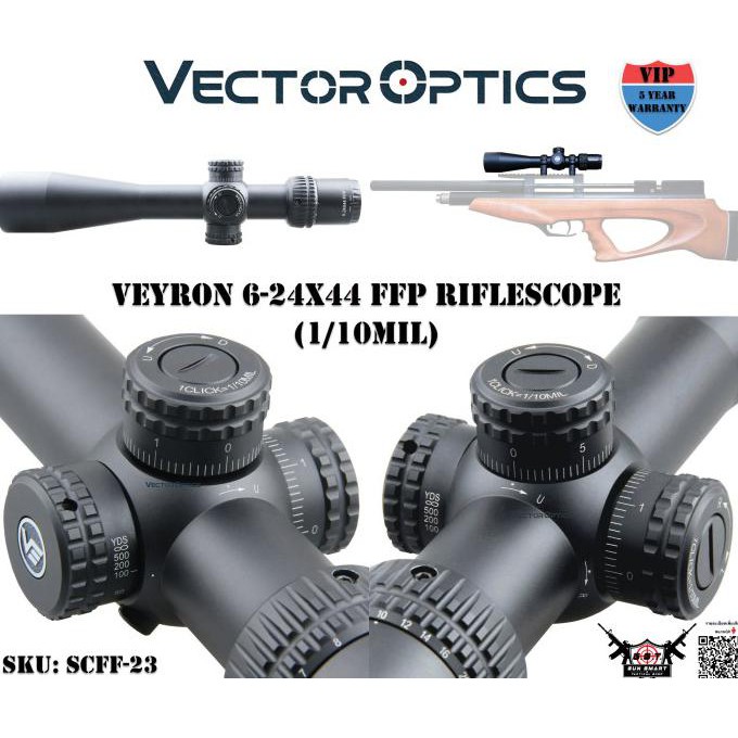 TELESKOP VECTOR VEYRON 6-24X44 FFP TERBARU