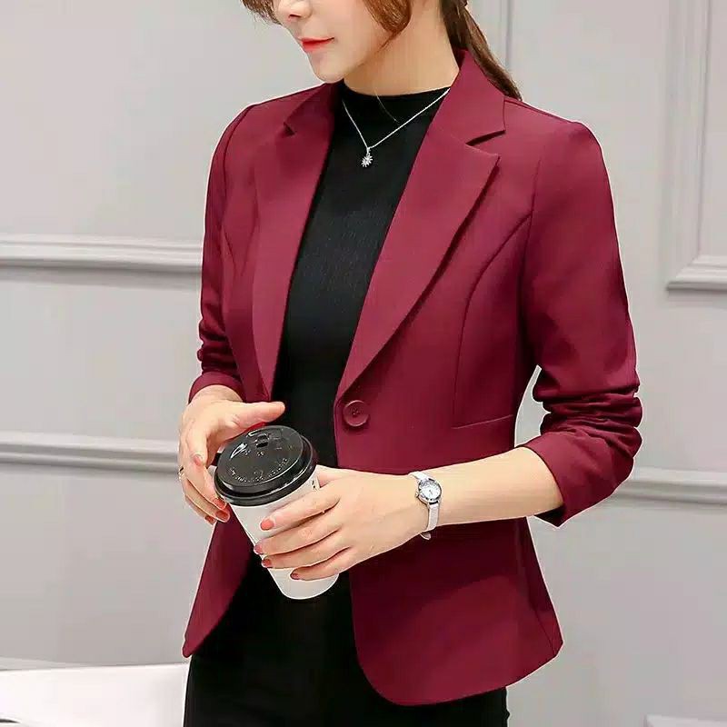 Jual BLAZER KOREA WANITA/BLAZER WANITA KANTOR/ BLAZER WANITA MODERN ...