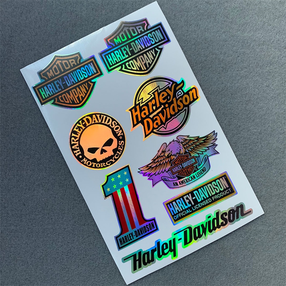 Harley-Davidson Laser stickers Helmet Modification decoration sticker motorcycle/car sticker