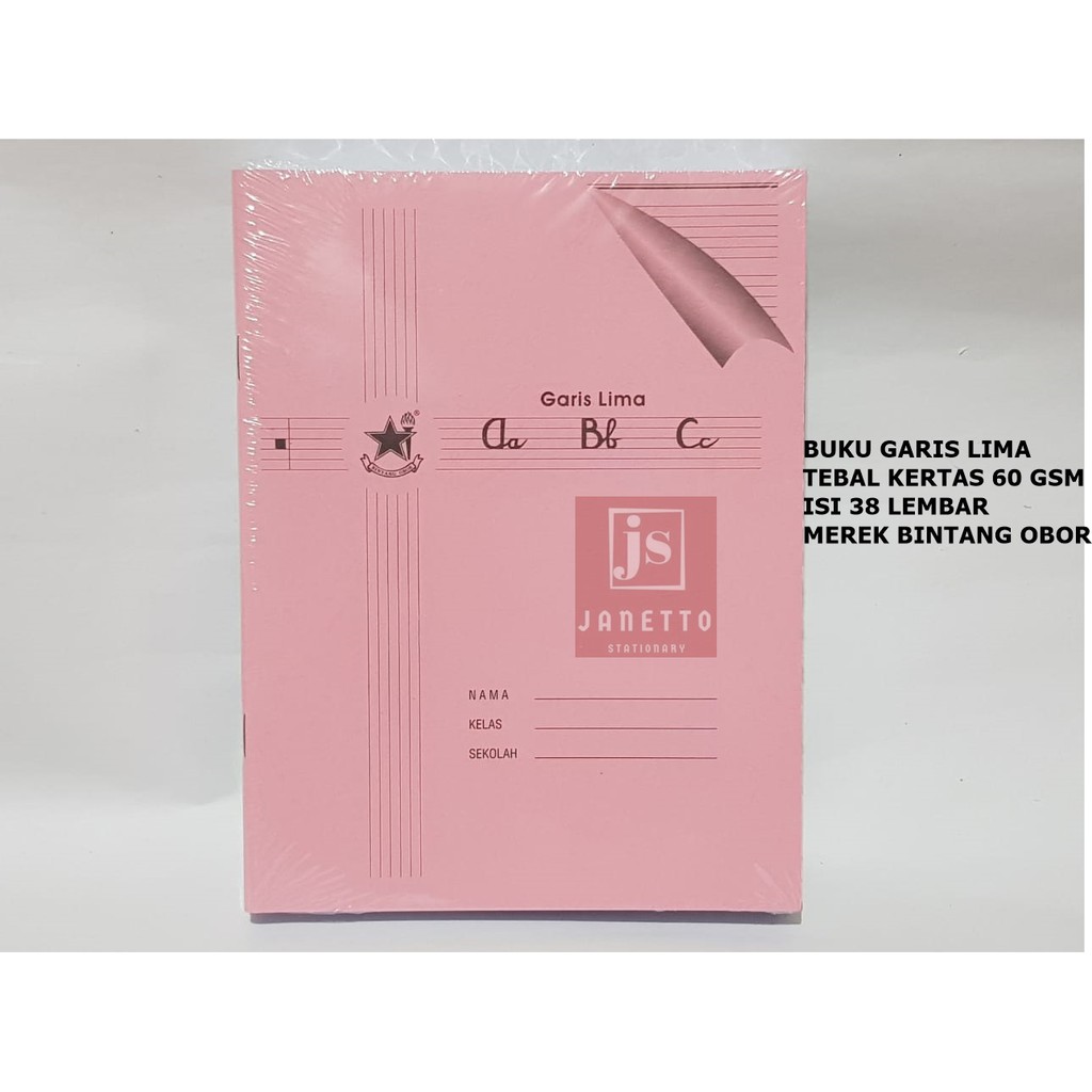 

Buku Tulis Garis Lima ( Bintang Obor )