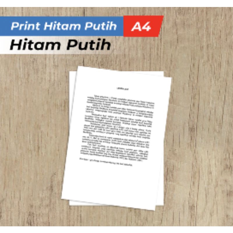 

Print/Cetak Dokument Hitam Putih F4 & A4