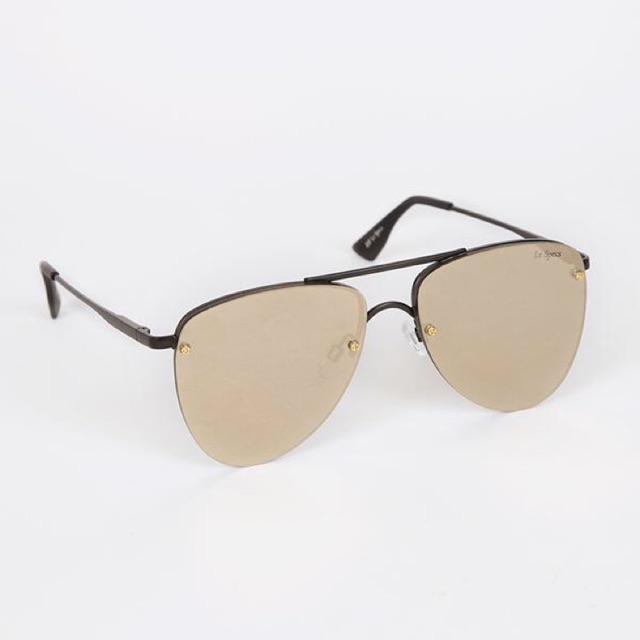 Le Specs The Prince Matte Black Gold Sunglasses kaca mata kacamata original murah second preloved