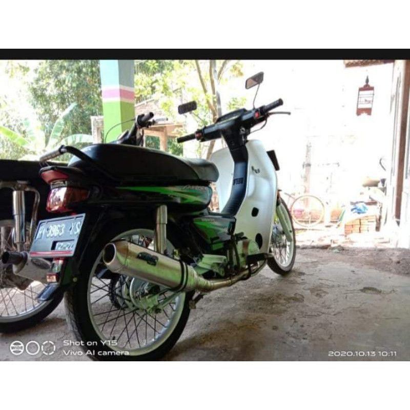TERLARIS KNALPOT KAPSUL DOS BEBEK Karisma C70 Knalpot Racing DOS SUPRA dll