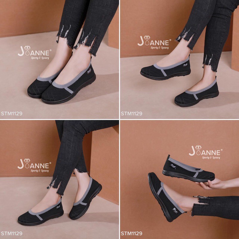 RESTOCK! [ORIGINAL] JOANNE FlyKnit Flat Shoes Sepatu Wanita #STM1129