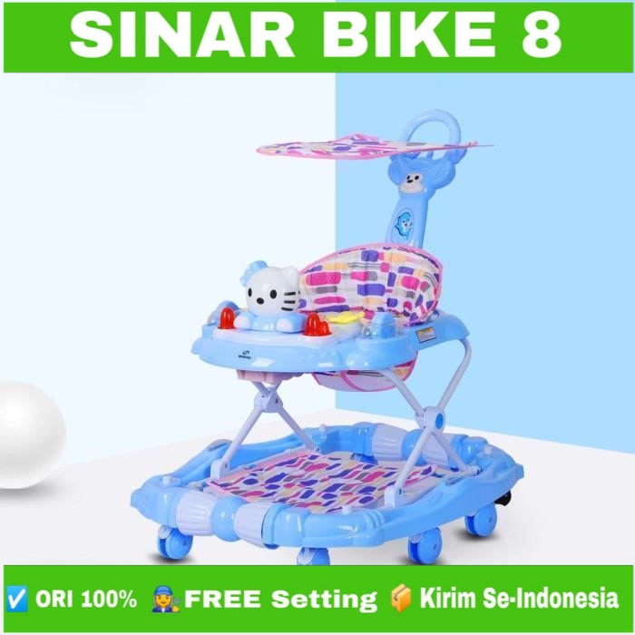 Baby Walker Alat Bantu JAlan Bayi Space Baby SB 618 - 3 Musik Dorongan Terpal Dan Ayun