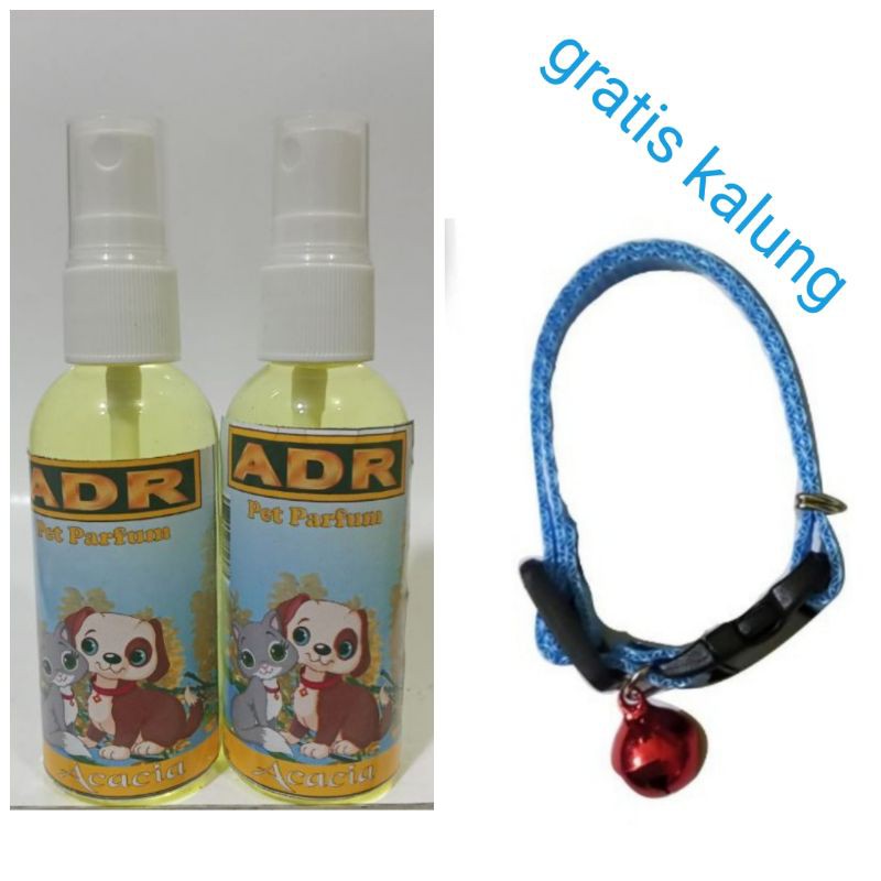 Parfum Kucing Wangi Acacia 60ml gratis Kalung Kucing Polos /Kalung Kucing murah