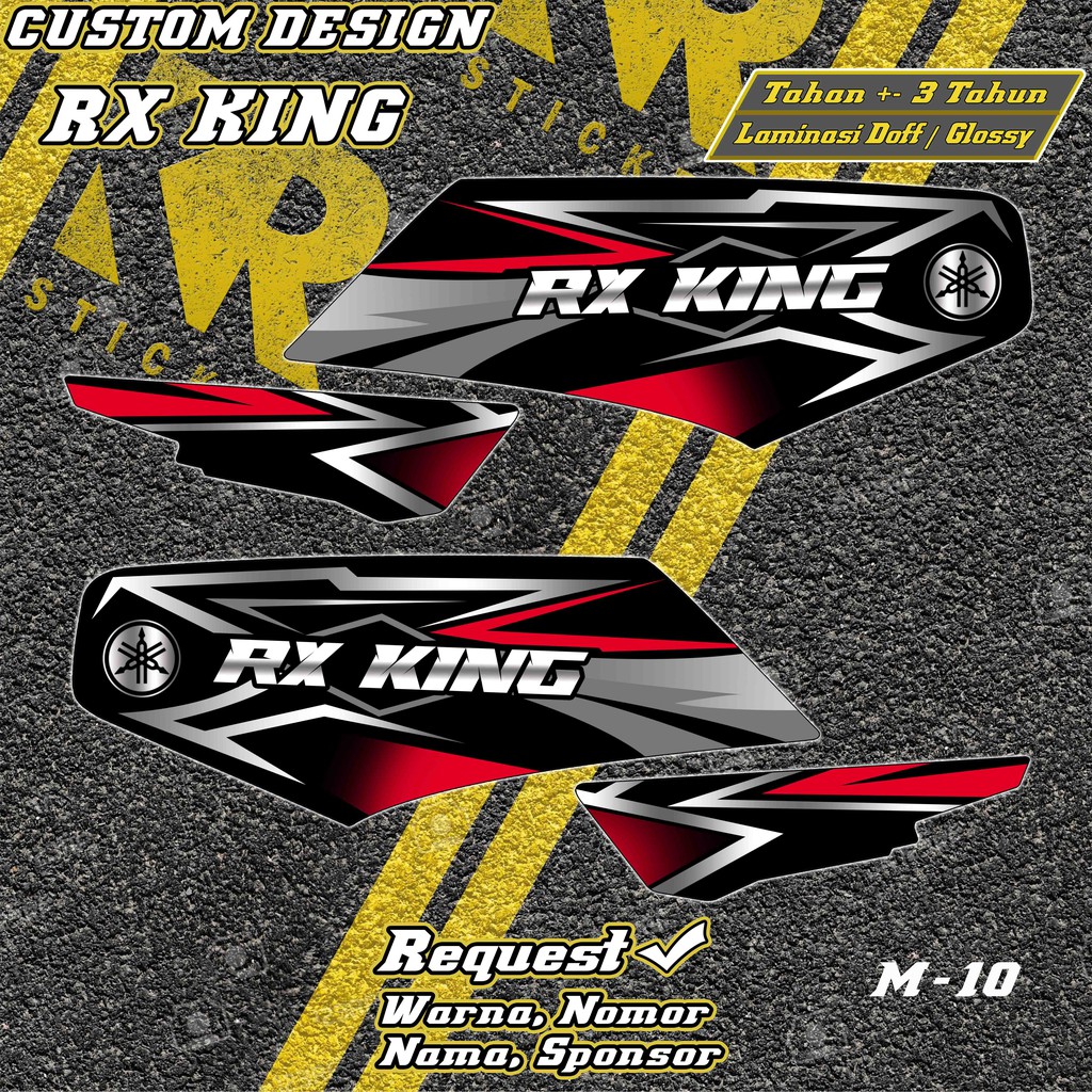 Striping Rx King Custom desain , Sticker Rx king Variasi Request Desain decal rx king