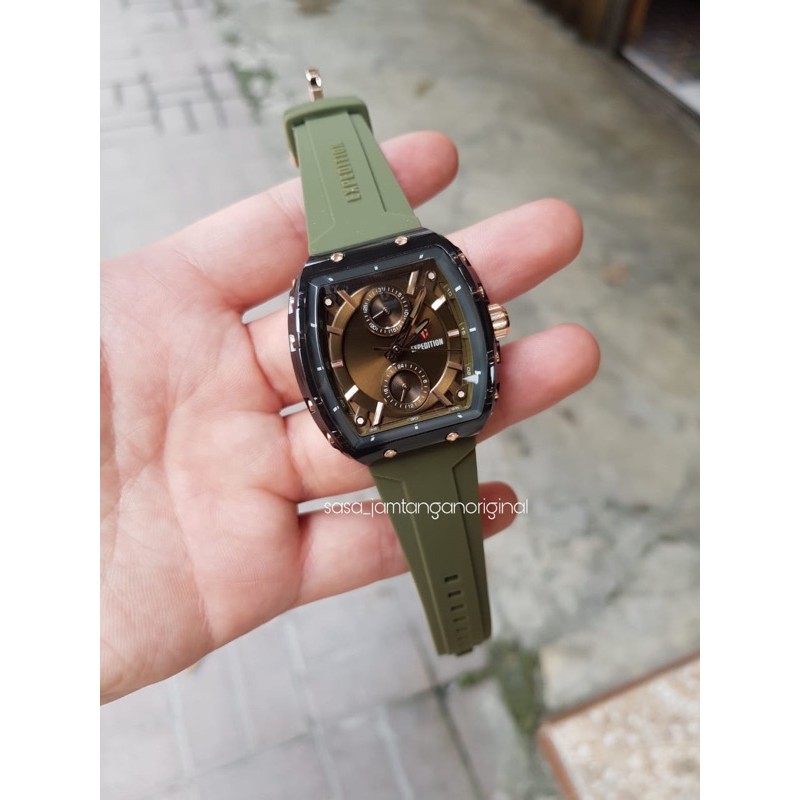 Jam Tangan Expedition E 6814 Original Hijau Wanita