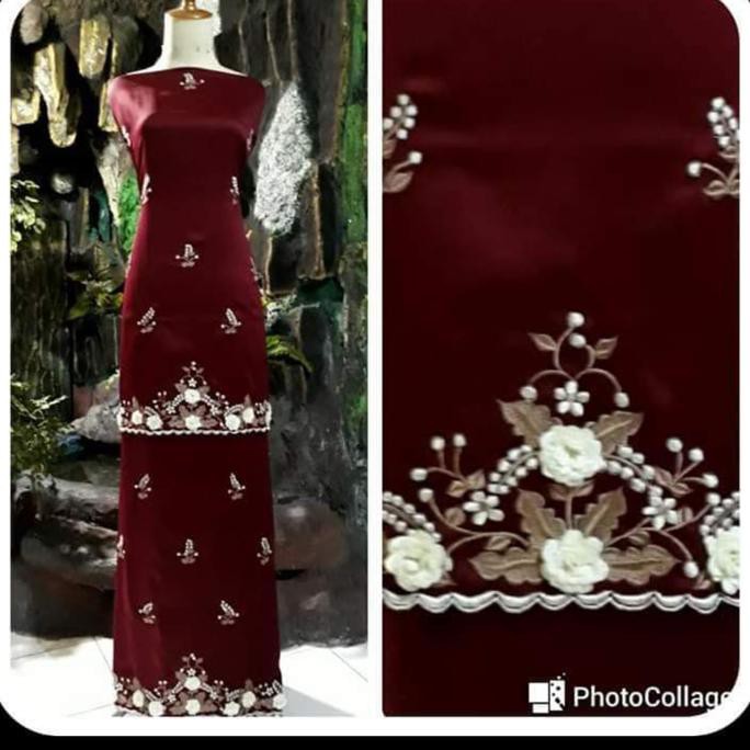 Bukittinggi Original Bordir Bukittinggi Kain Bordiran Kain Bakal Baju Sulaman Stelan - Bordiran