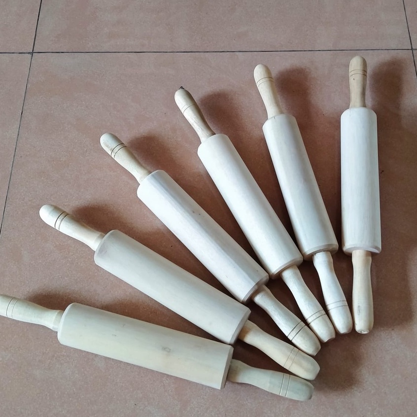 Penggiling Adonan Kue Dari kayu / Rolling pin / Roll pin