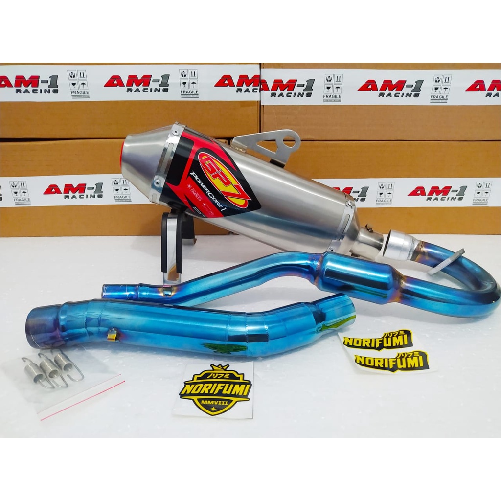 Kenalpot Knalpot Racing Bluemoon Gp7 Klx150 Se Extreme Klx 150 S L G BF Dtracker Dtracker150 Crf 150