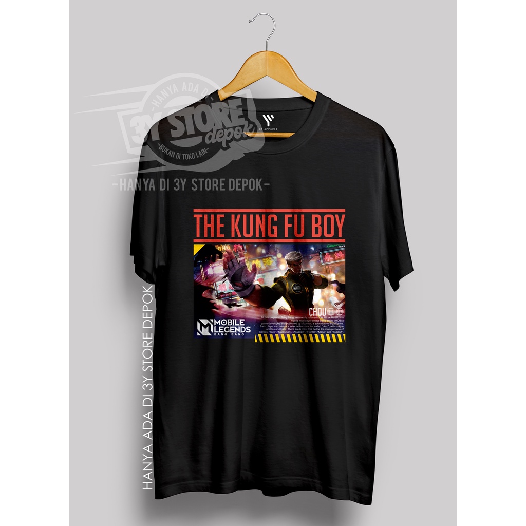 KAOS MOBILE LEGEND PREMIUM CHOU THE KUNG FU BOY / COMBED 30S-3Y STORE