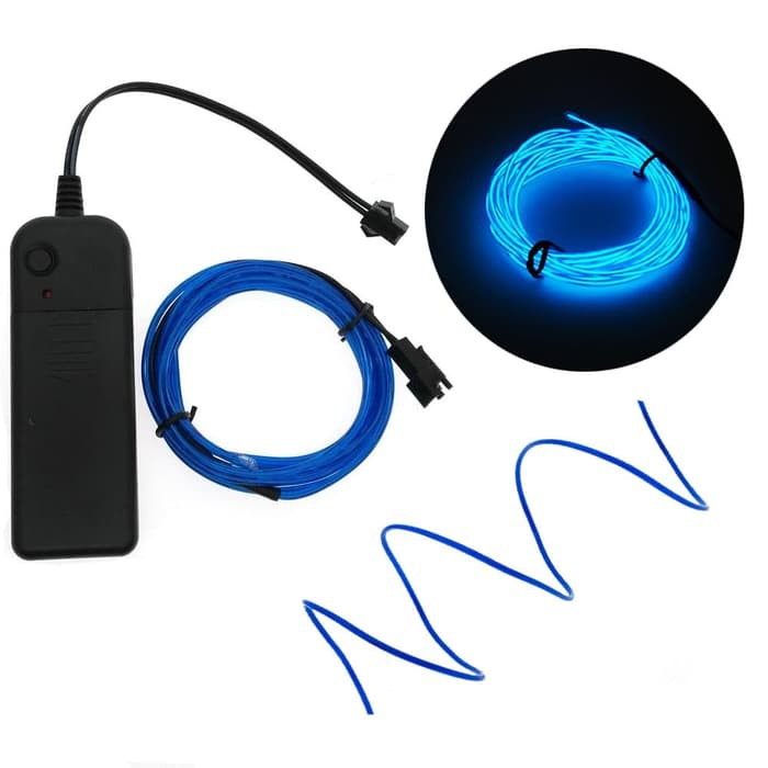 LAMPU NEON LED INTERIOR DASTBOARD MOBIL FLEXIBLE 3 METER