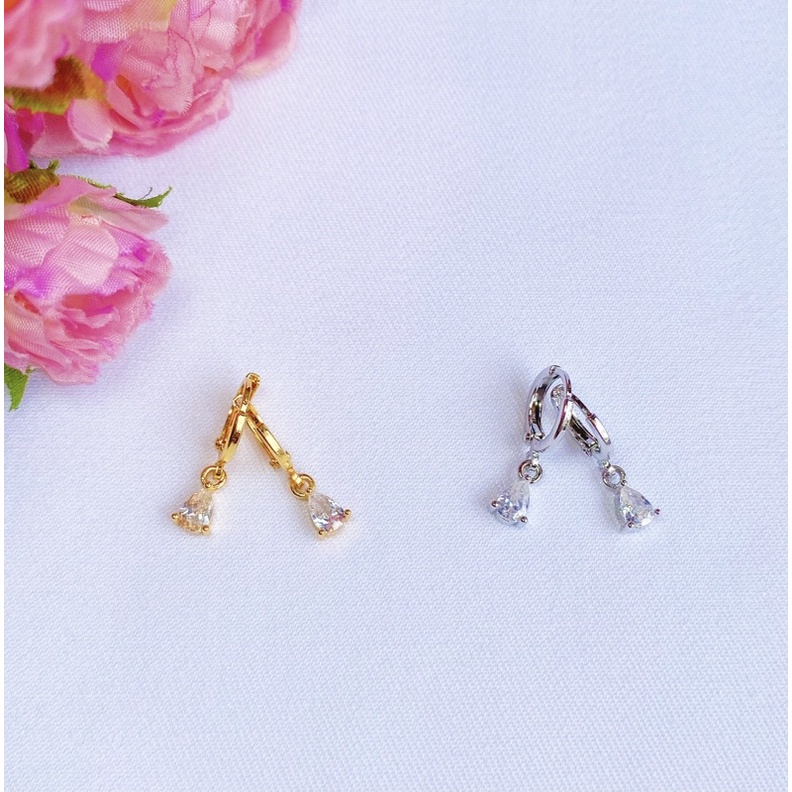 Anting Anak / Remaja Kristal Tetes Air