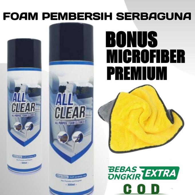 All CLEAR Foam Pembersih Noda mem bandel Original 1 Pcs 300 Ml