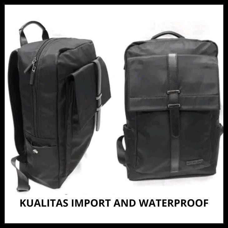 PRODUK MURAH TAS RANSEL BACKPACK KASUAL IMPORT CALVIN KLEIN PRIA/ WANITA WATERPROOF - HITAM PRODUK