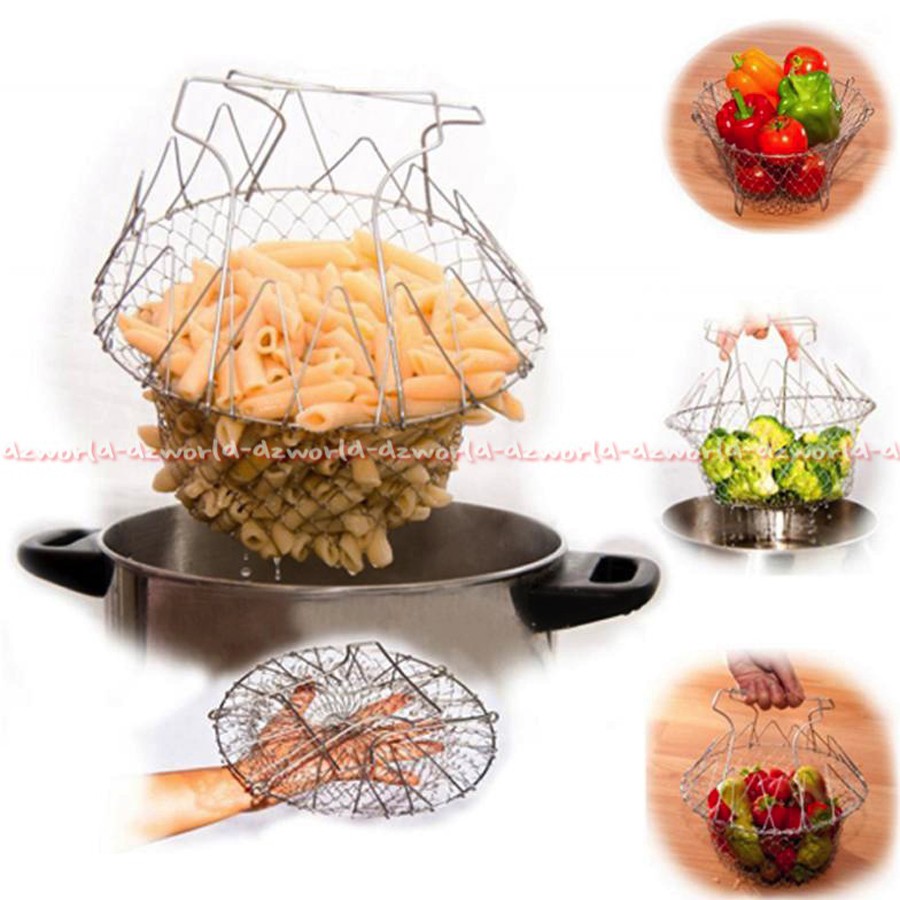 Chef Basket cook boil Keranjang Pengering Makanan 12 in 1