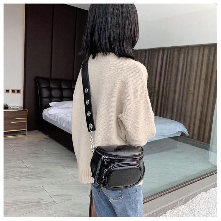 BJ15083 - BEIGE/BLACK/BROWN/REDWINE - TAS SLINGBAG WAIST IMPORT TAS WANITA FASHION IMPORT MODIS ELEGAN TERMURAH TERLARIS TERBARU BAGSTORE JAKARTA TAS BATAM ELJ5083 CR7282 LT1197