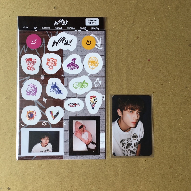 [ Ready ] official md merch smartphone deco sticker xiaojun photocard pc fullset unsealed good condi