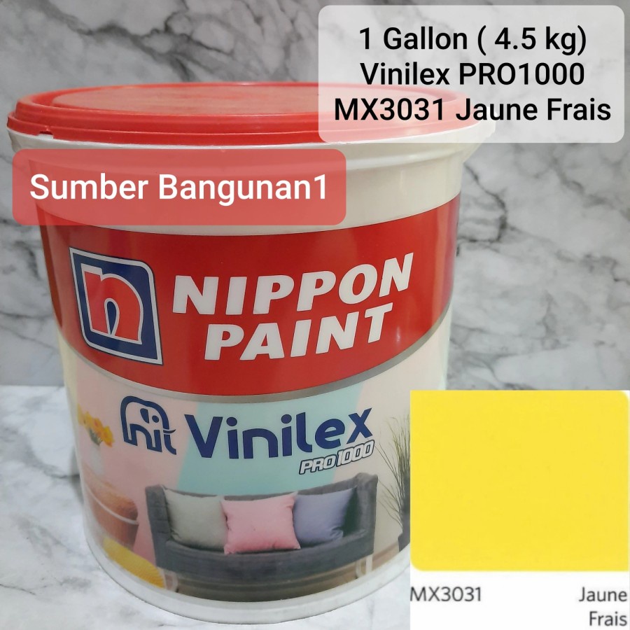 Cat Tembok Vinilex Pro MX3031 Jaune Frais kuning interior nippon paint