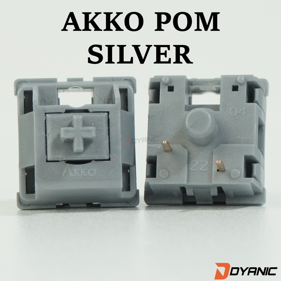 AKKO POM SILVER MECHANICAL SWITCH ( Linear - Plate Mount )