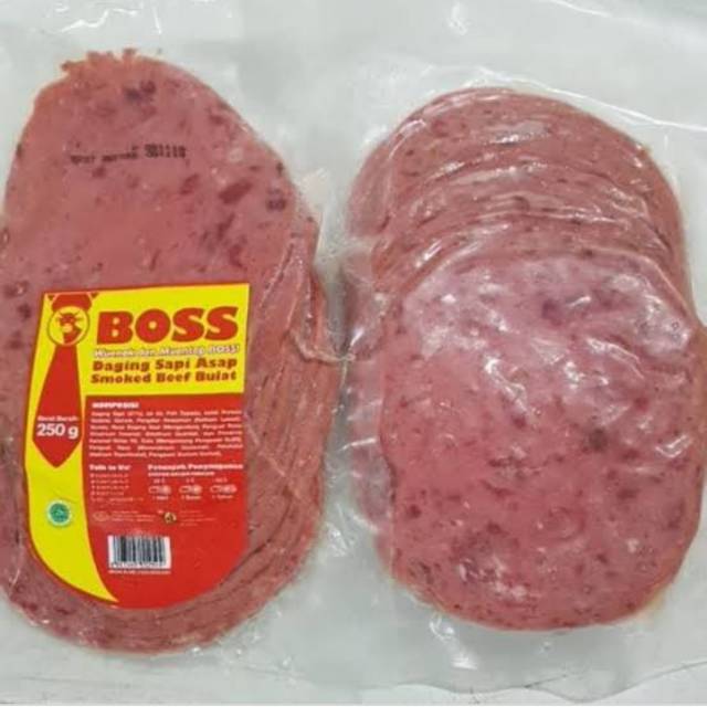 

Boss Smoked Beef Bulat 250 gr isi 12 pcs