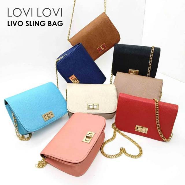 [LOKAL] DOMMO - D1162 TAS LOVI-LOVI Dari Jakarta BISA COD - Tas Sling Bag Slempang