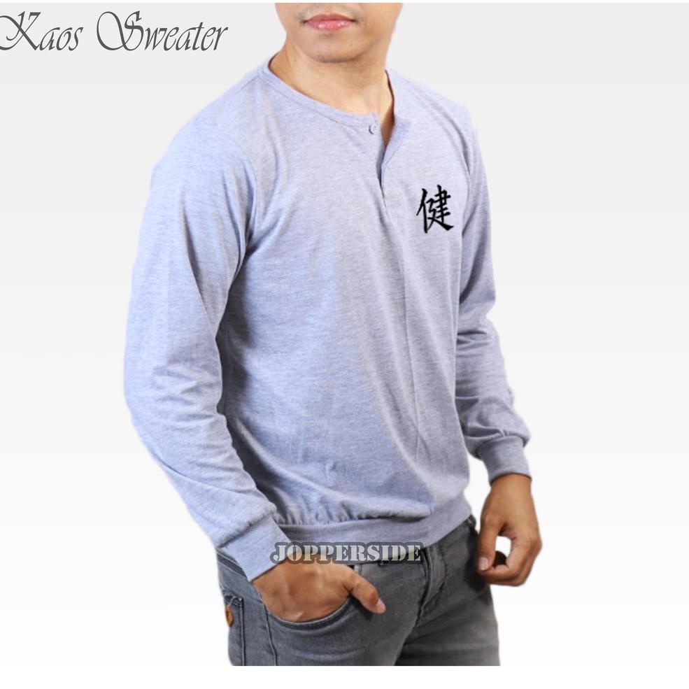 ORIGINAL jopperside kaos sweater distro kancing sweatshirt huruf kanji jepang ksw3 | CJR.11Au22ᴹ