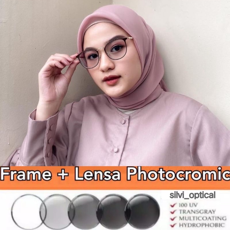frame kacamata photocromic wanita / frame kacamata minus wanita / frame kacamata wanita