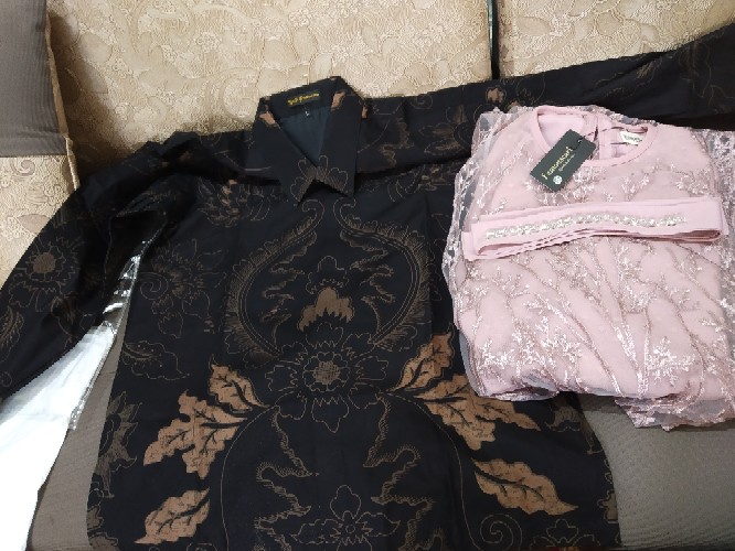 Hem Baju Seragam Kantor Kemeja Batik Pria Lengan Panjang Premium Katun Furing Motif Kanaka