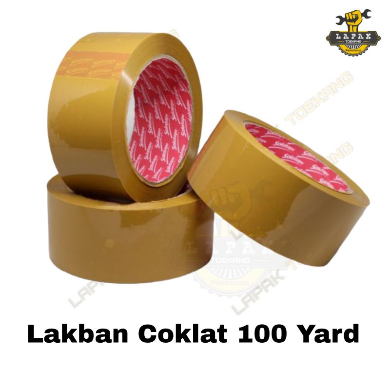 

Lakban Isolasi Coklat 100 Yard Tebal Kuat
