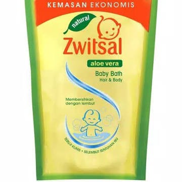 Zwitsal Baby Bath Natural Hair Body 450ml - Sabun Mandi Bayi