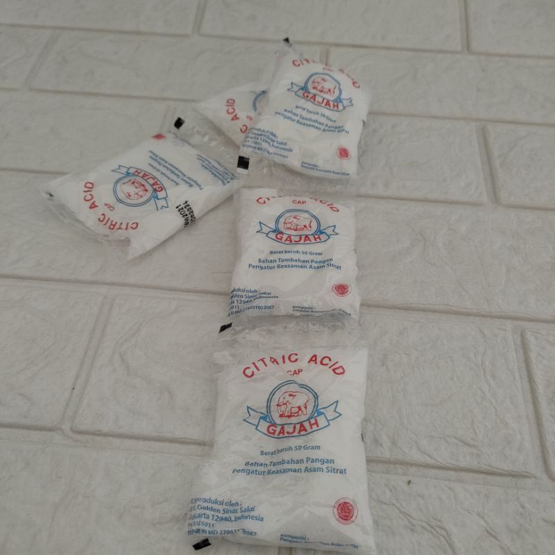 citric acid cap gajah/citric acid/citrun gajah 50gram