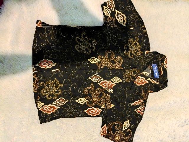 Real Pict!!! Kemeja Batik Anak Motif Mega Mendung