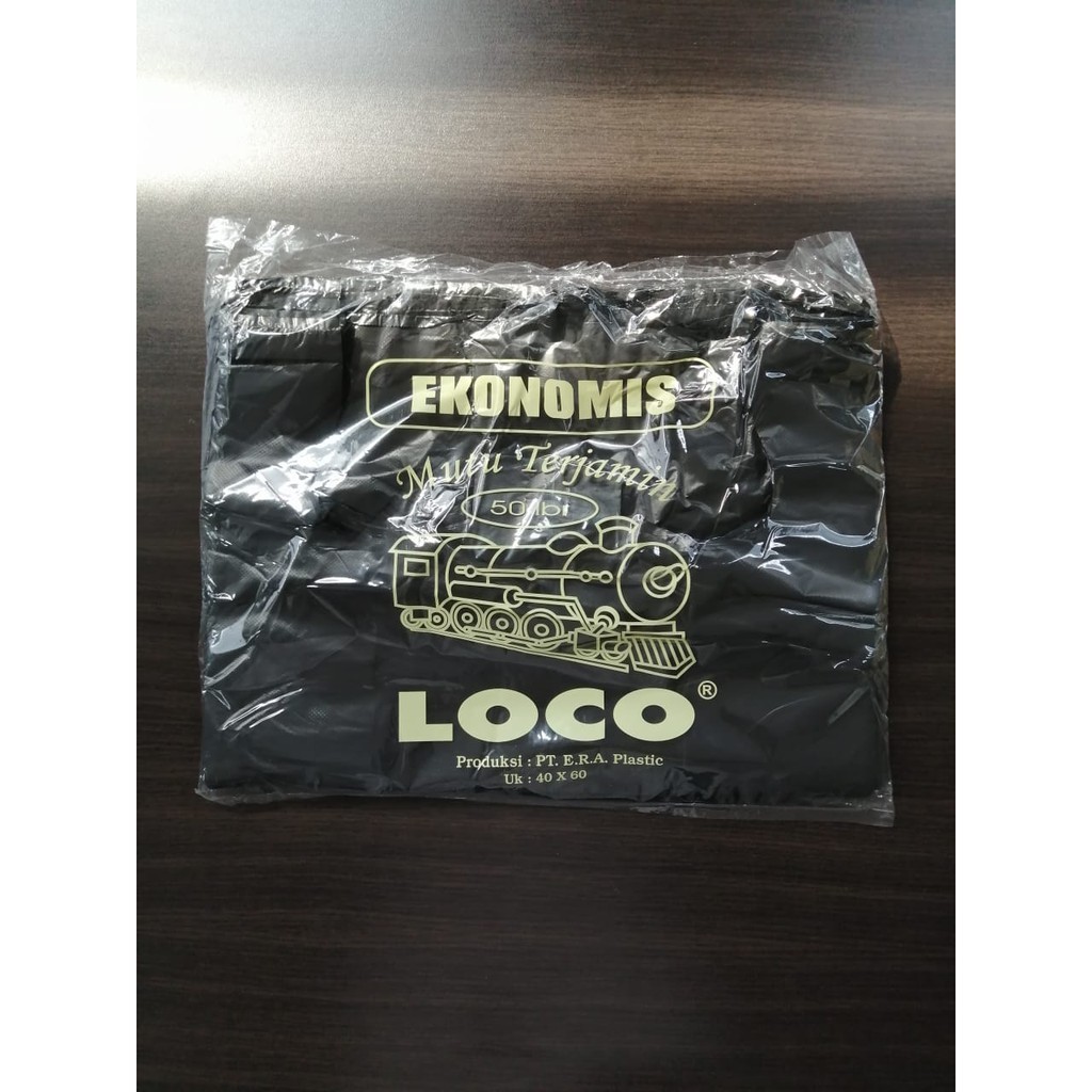 Loco Ekonomis 40 x 60 Hitam Kantong Plastik Kresek Murah Berkualitas