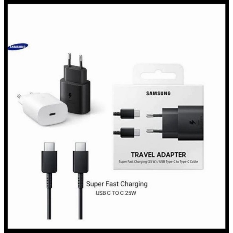 CHARGER SAMSUNG SUPER FAST CHARGING 25W DAN 45W  TYPE-C TO C ORIGINAL