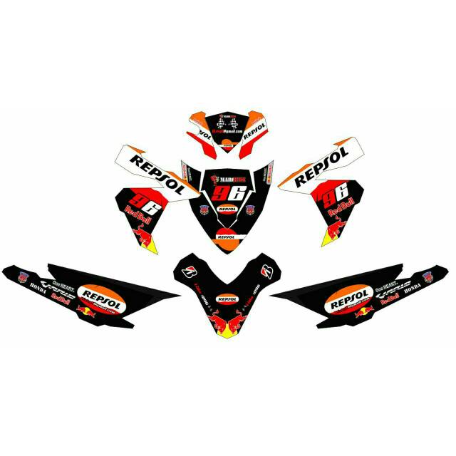 Dekal sticker decal vario 125/150 Repsol
