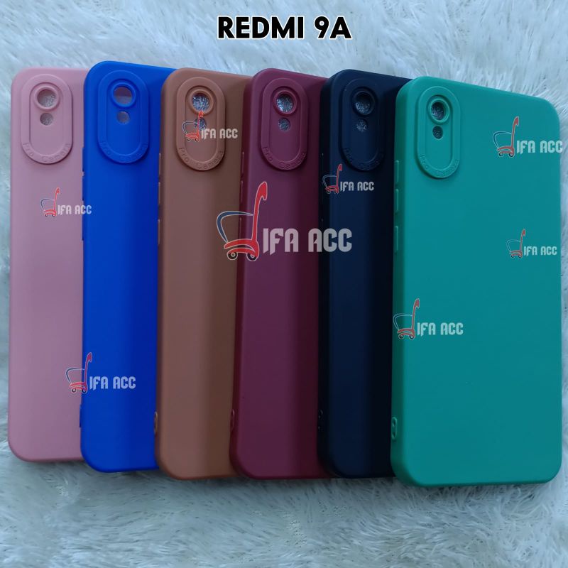 CASE REDMI 9A CASE TPU PRO MACARON PELINDUNG CAMERA 360